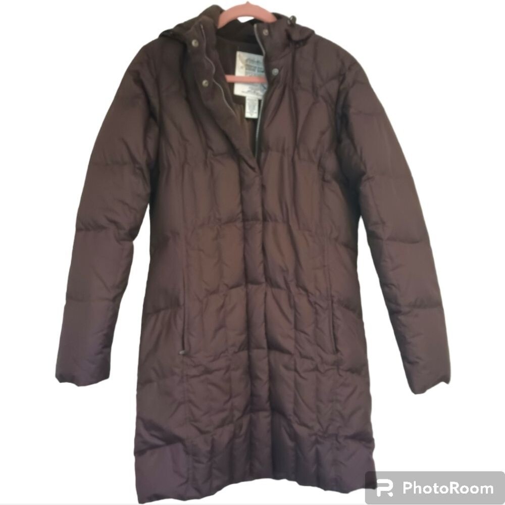 Eddie Bauer 700 Fill Down Quilted Parka Puffer Coat Size Medium Tall